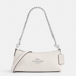 NWT Coach CL407 Charlotte Shoulder Bag Pebble Leather